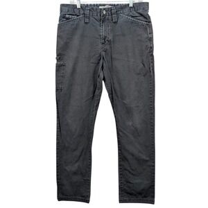 J.LINDEBERG Jeans Straight Leg Men's 34x31 Black Denim Ripstop Dark Wash Midrise